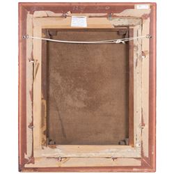 Charles France (British 19th Century): Mill and Bridge by a Stream, oil on canvas signed 66cm x 50cm 