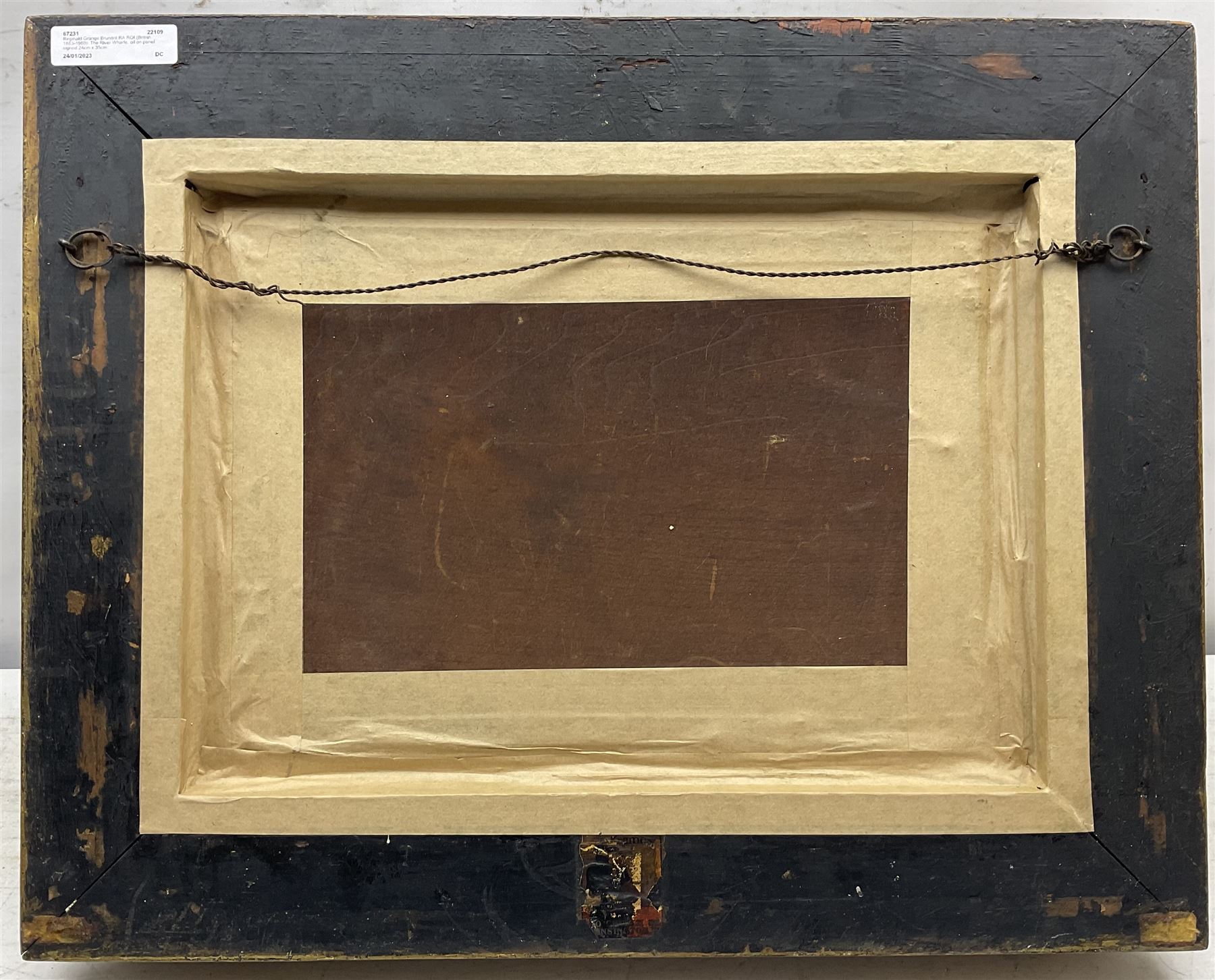 Reginald Grange Brundrit RA ROI (British 1883-1960): The River Wharfe, oil on panel signed 24cm x 35cm