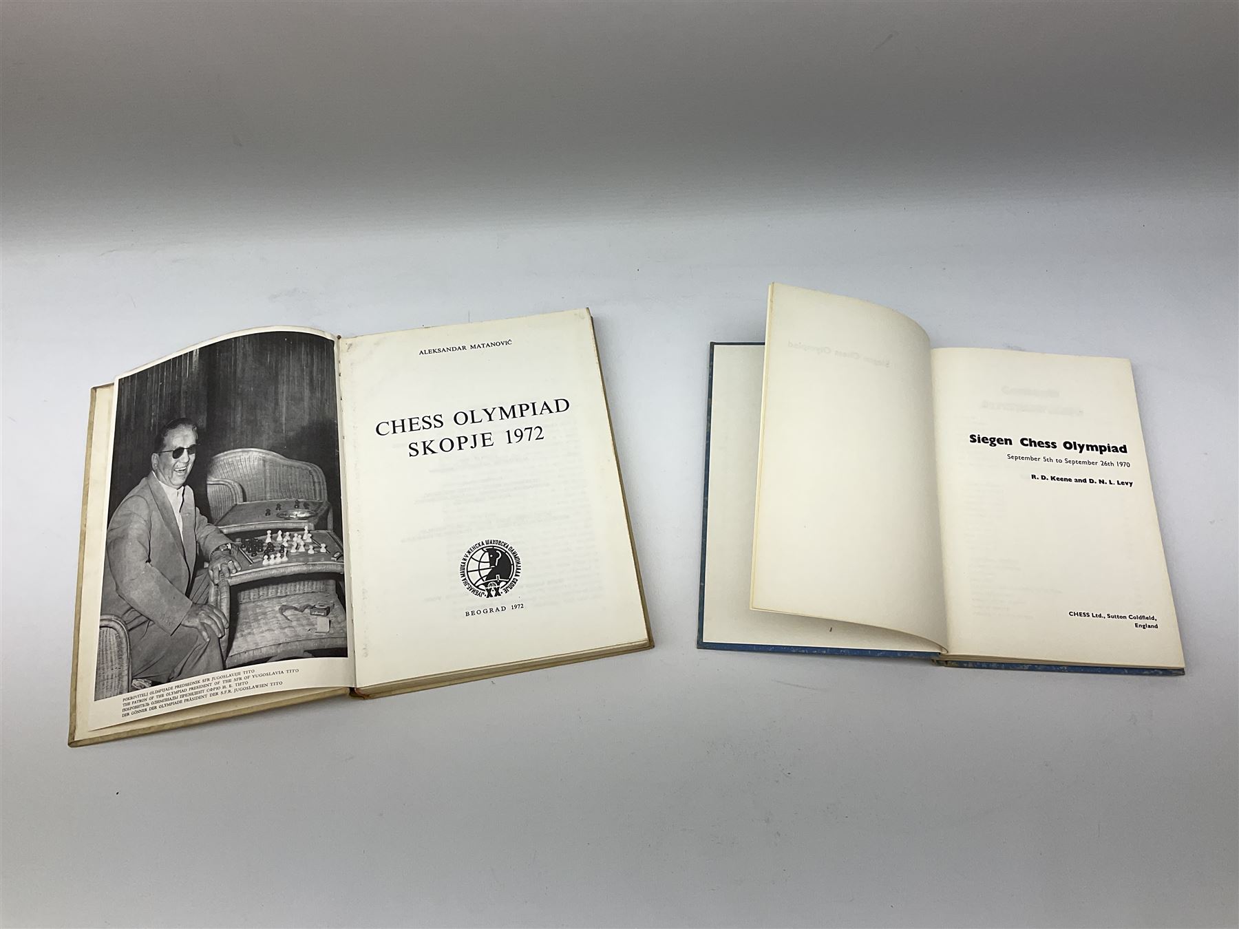 Three bound volumes of 'Chess' magazine 1946-50; fifteen issues of 'The BCCA Magazine' 1949-51; Chess Olympiad books 1970 &1972; and other books and pamphlets of chess interest