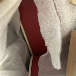 Job lot of American diner furniture, including stools, stainless steel tables, Set of six of american diner style two seater leather diner benches and other - THIS LOT IS TO BE COLLECTED BY APPOINTMENT FROM DUGGLEBY STORAGE, GREAT HILL, EASTFIELD, SCARBOROUGH, YO11 3TX