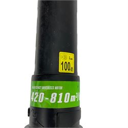 Ego 56V cordless leaf blower with battery and fast charger - THIS LOT IS TO BE COLLECTED BY APPOINTMENT FROM DUGGLEBY STORAGE, GREAT HILL, EASTFIELD, SCARBOROUGH, YO11 3TX