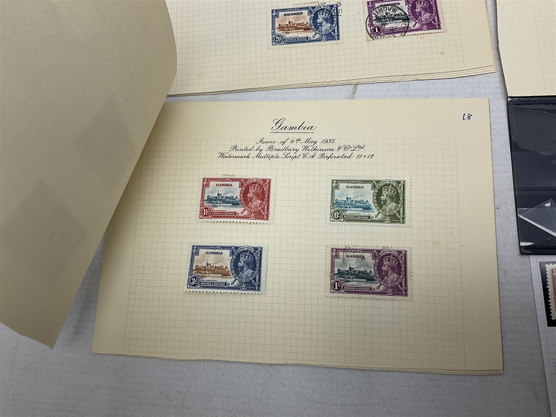 King George V 1910-1935 Silver Jubilee stamps, including Antigua, Basutoland, Cayman Islands, Fiji, Nyasaland, Jamaica, St Helena, Seychelles, Swaziland, St Lucia, British Guiana etc, housed on pages and stockcards 