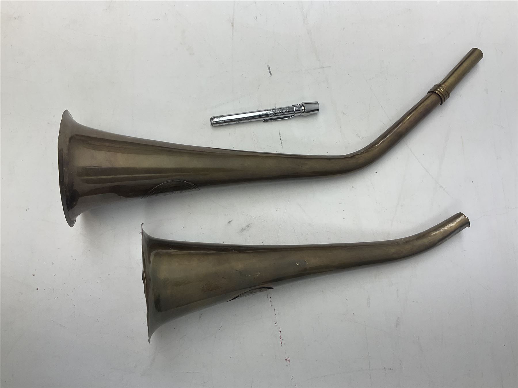 Bugatti cast iron sign with a red background, Shell Oil cast iron sign with gold background, together with Land Rover oil can, motorist warning lamp & torch tool kit and other motoring items 