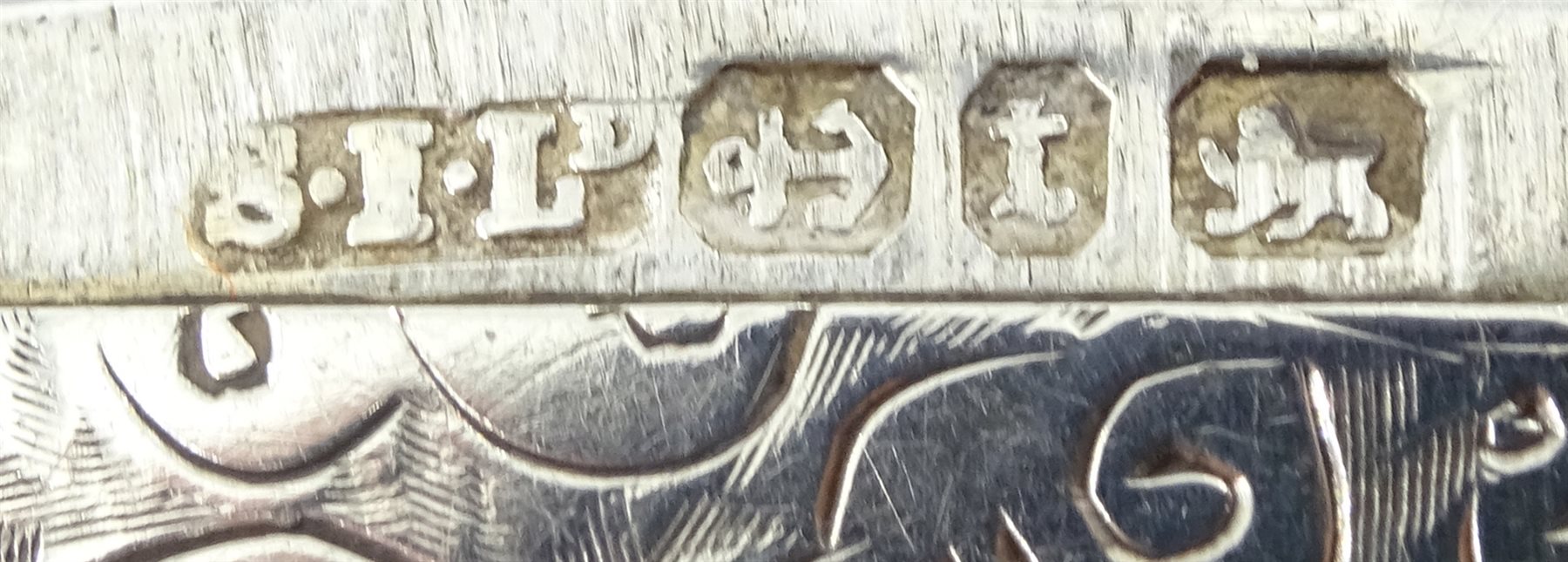 Victorian silver snuff box, bright cut decoration by John Rose, Birmingham 1899 and a vesta case by Stokes & Ireland Ltd, Birmingham 1893, approx 2.5oz