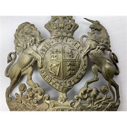 First East York Artillery Victorian helmet plate, 8cm x 10cm