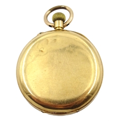  Continental gold ladies fob pocket watch, stamped 18K  
