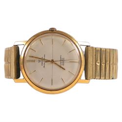 Onsa Seven-O-Seven gentleman's gold-plated and stainless steel automatic wristwatch, on gilt strap and a Gevea automatic wristwatch