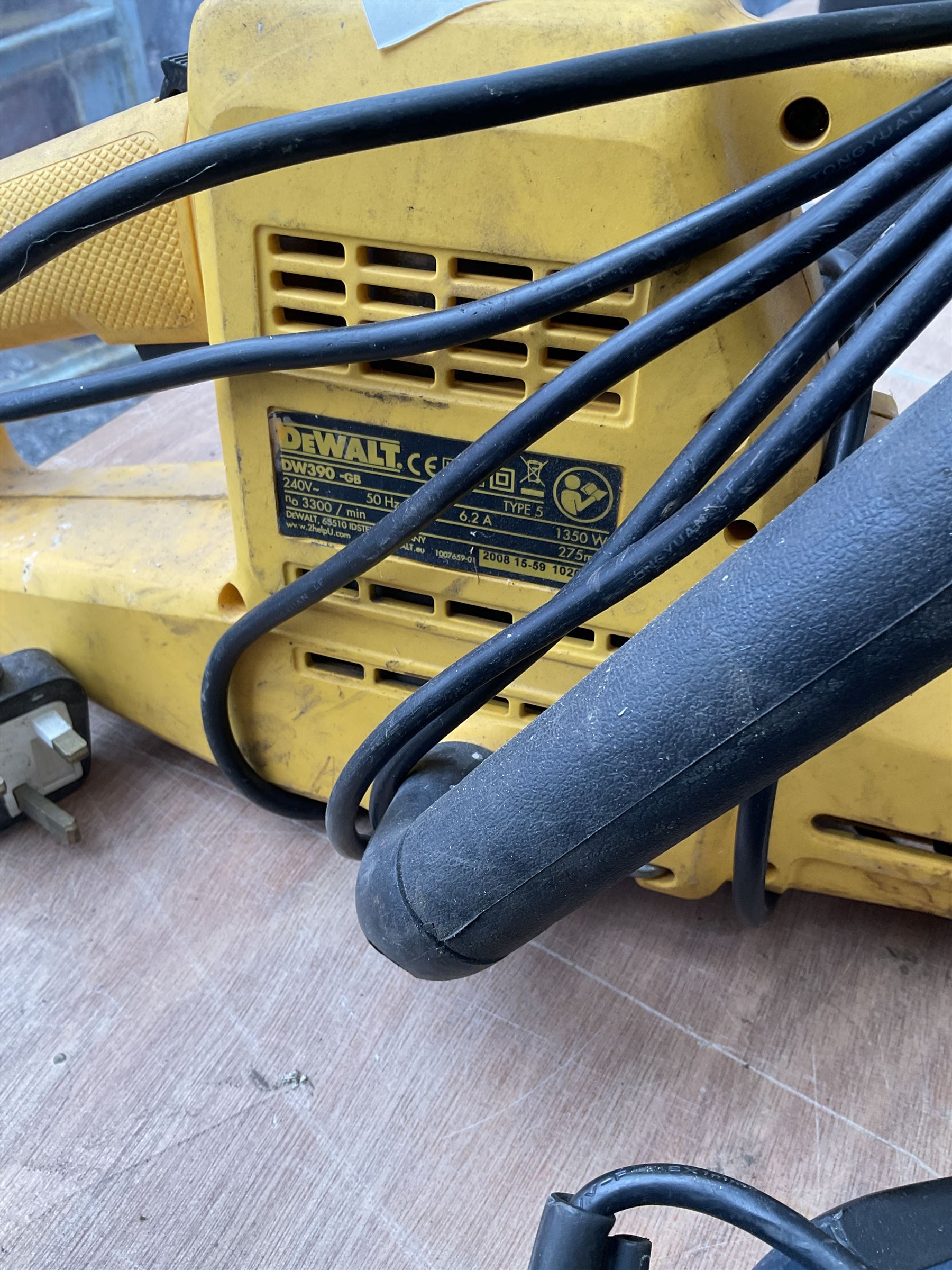 Set of four electric reciprocating saws with maintenance kit, DeWalt DW390, Black and Decker BD380 and Nutool - THIS LOT IS TO BE COLLECTED BY APPOINTMENT FROM DUGGLEBY STORAGE, GREAT HILL, EASTFIELD, SCARBOROUGH, YO11 3TX
