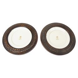 Pair mid 19th century Sevres porcelain p