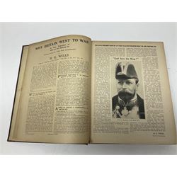 Wilson H.W. (Ed.): The Great War. The Standard History of the All-Europe Conflict. 1914-1919 Amalgamated Press. Uniformly bound in maroon/black cloth; and The War Illustrated. Seven bound volumes (Ex.8) 1914-1919. (20)
