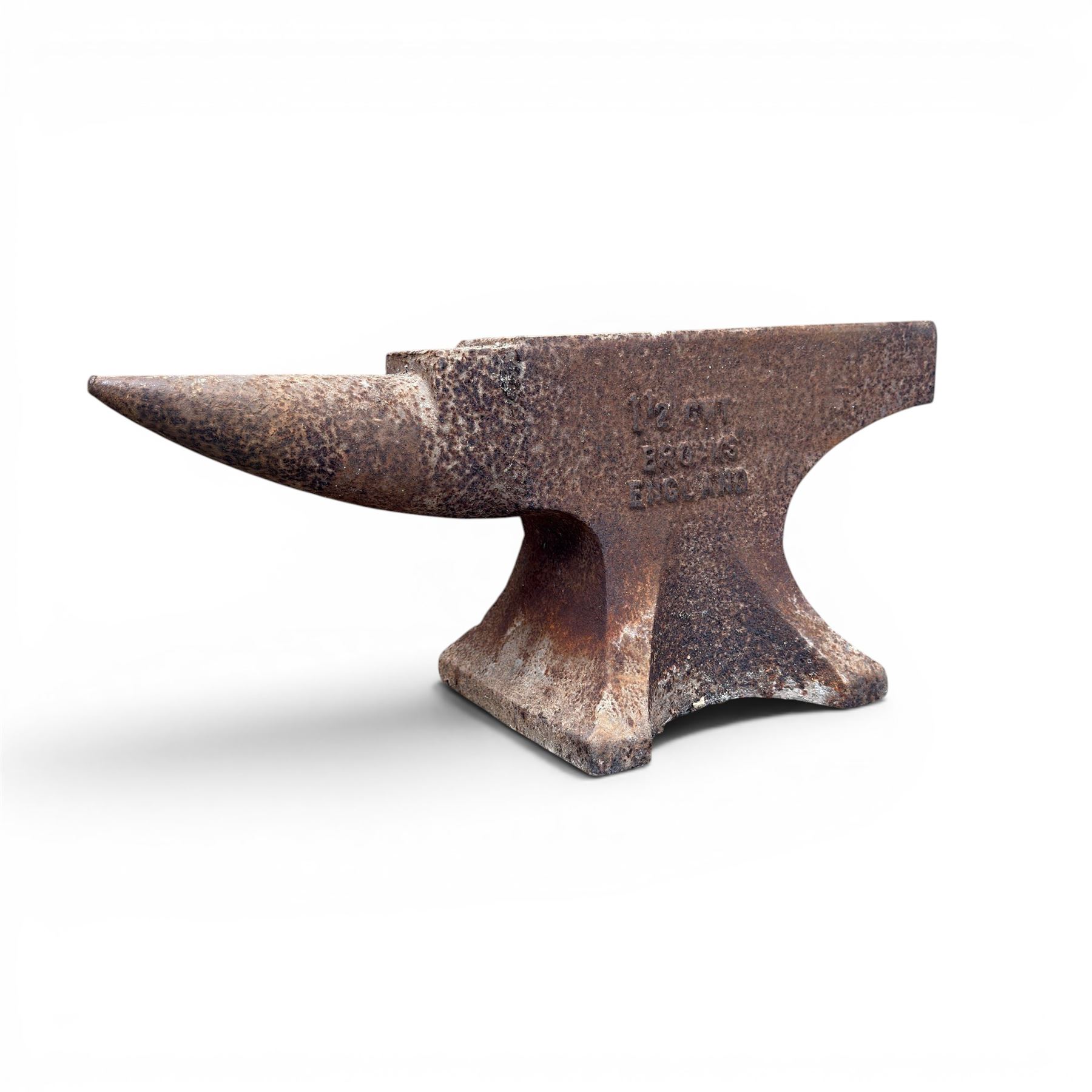 Brooks England - 1 1/2 CWT cast iron anvil