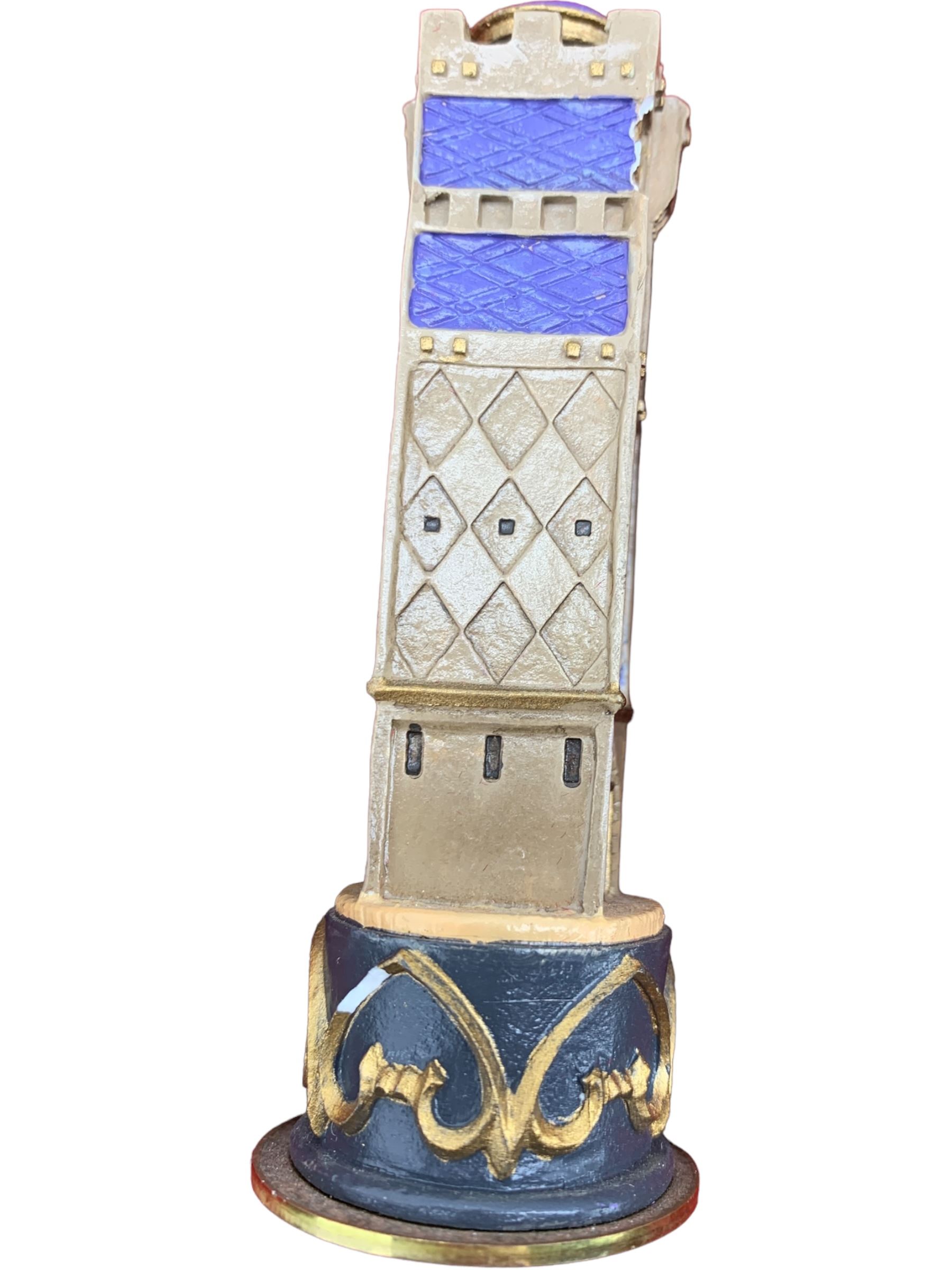 Franklin Mint 'The Great Crusaders' 1989 chess set, with cabinet and ivory resin chess board, 56cm x 56cm, incomplete 