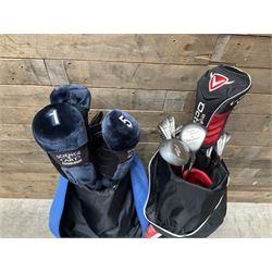 Two sets of golf clubs maruman and adidas