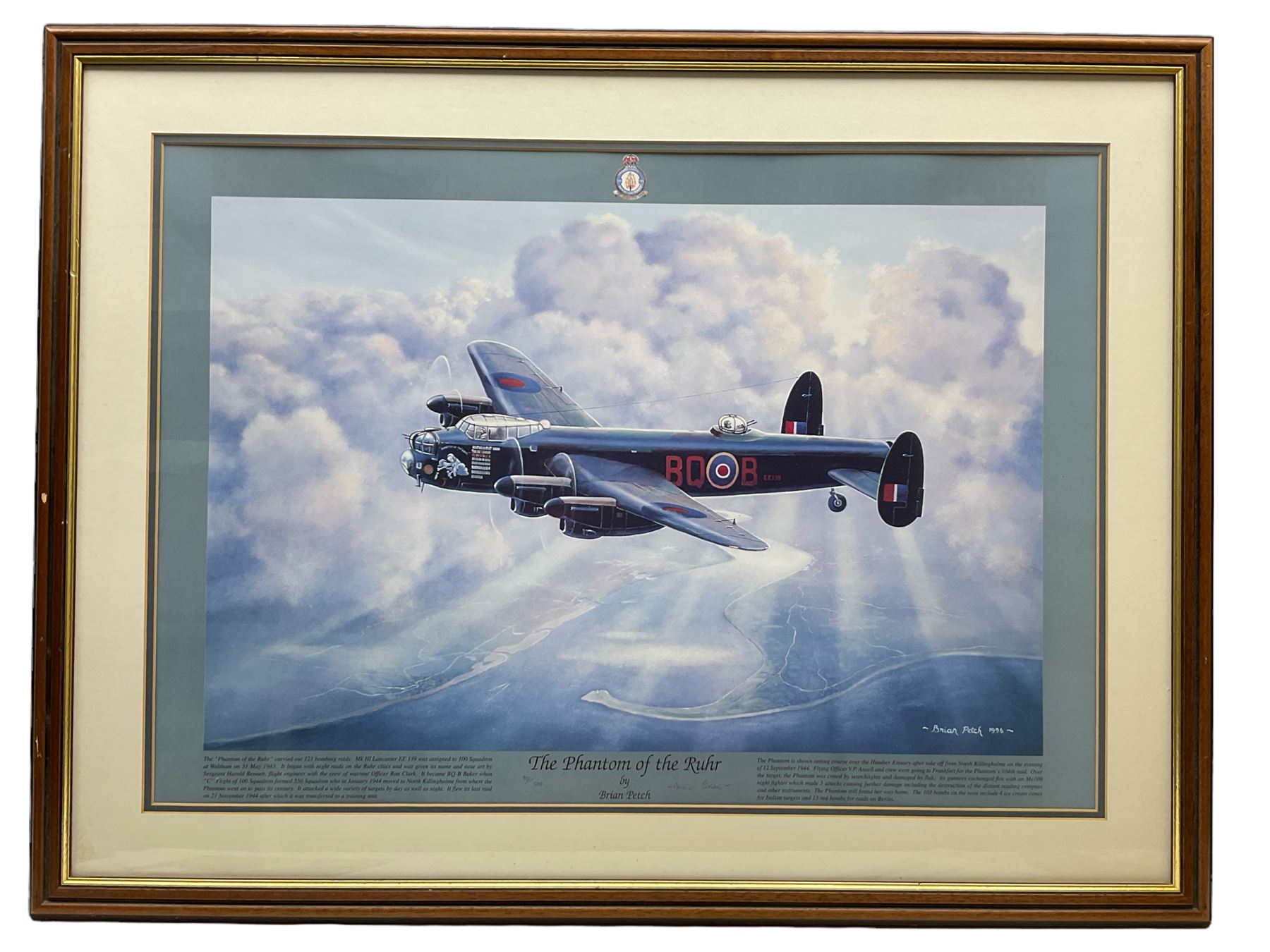 Brian Petch (British 20th century): 'The Phantom of the Ruhr', limited edition colour print signed and numbered 82/500 in pencil 38cm x 58cm