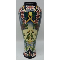  Large Moorcroft limited edition vase decorated in the Avon Water pattern by Rachel Bishop dated 2007, no. 33/200 H37cm   