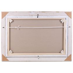 James Miller (British 1962-): 'The Lady Anne leads Mariquita around the Mark', oil on canvas signed, titled verso 50cm x 75cm