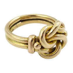 Early 20th century 9ct gold knot ring, London 1926