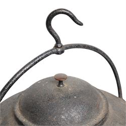 Kendrick & son (West Bromwich) -  8 gallon cast iron pot, with hook to handle and brass tap
