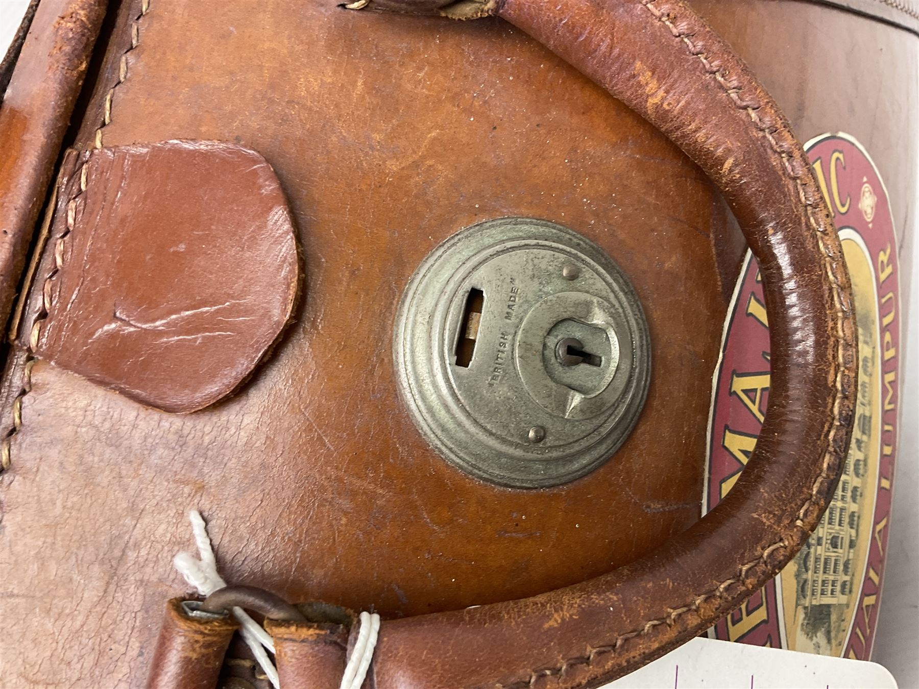 Leather gladstone/ doctors bag, H27cm