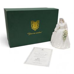 Four Coalport figures comprising Diana Princess of Wales ltd.ed no. 12194/12500, boxed, two Age of Elegance; First Waltz and Regents Park and Beau Monde Juliette, together with two Limited Edition Royal Worcester figures comprising Sweet Rose, no.3694/9500, and Sweet Violet, no. 3694/9500 and others figures (10)