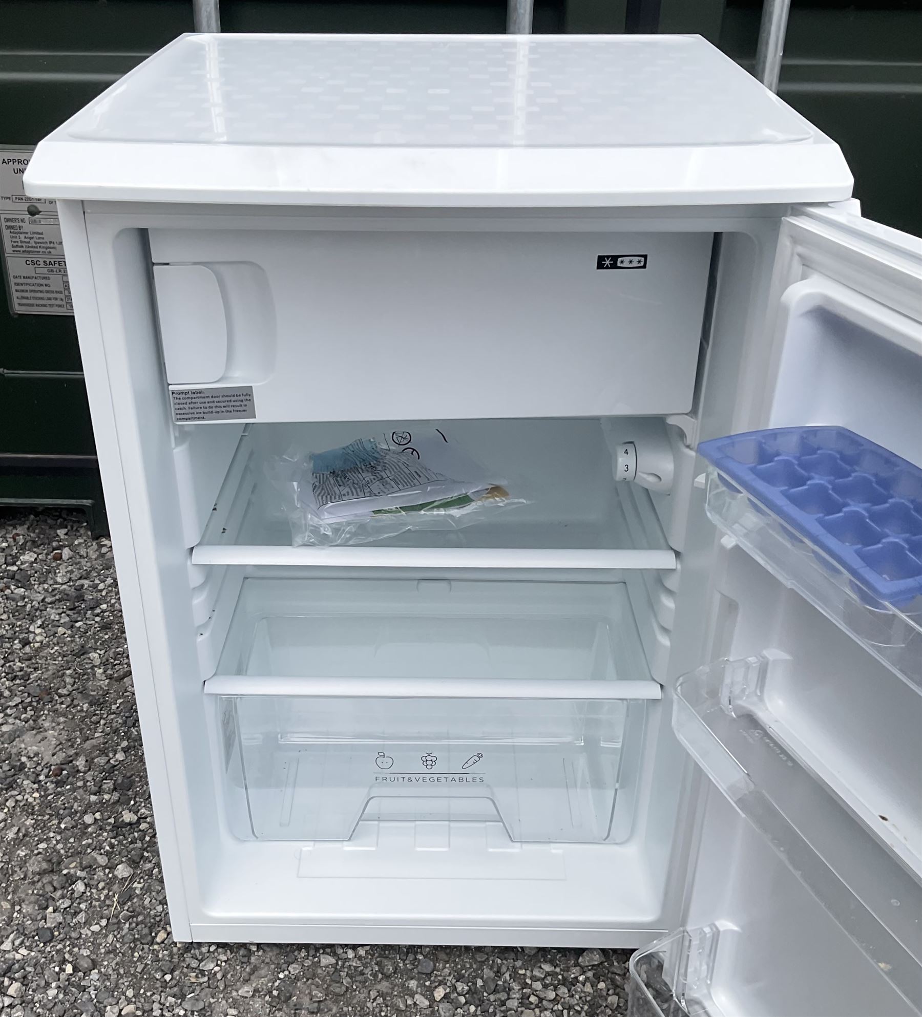  LEC R5517W/S/B, White under counter fridge with Ice Box - THIS LOT IS TO BE COLLECTED BY APPOINTMENT FROM DUGGLEBY STORAGE, GREAT HILL, EASTFIELD, SCARBOROUGH, YO11 3TX