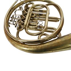 Boosey & Hawke B&H 400 French horn, in fitted hard case with Denis Wick mute