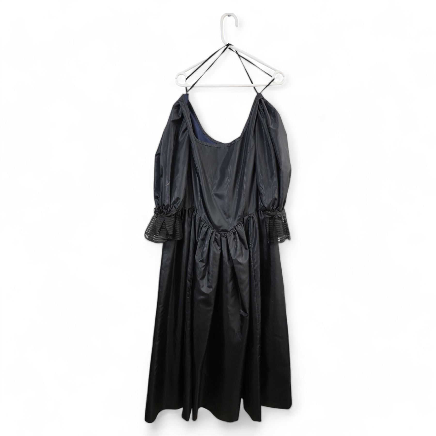 M. Caplan Furs Ottawa silver mink full length coat, another fur coat, a cape with fur trim and four vintage dresses