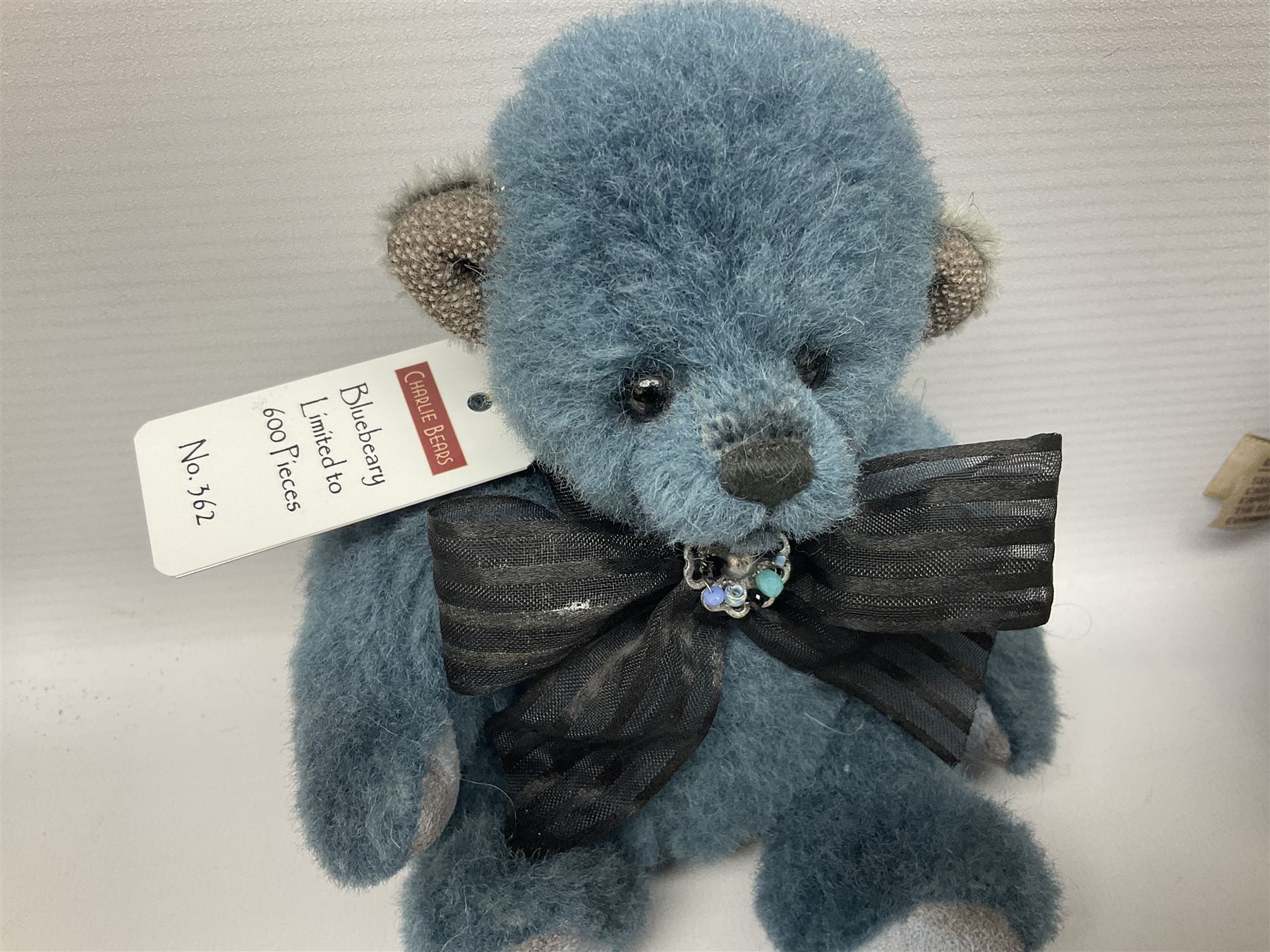 Four limited edition Charlie Bears, comprising Thimble 183/1200, Tadpole 163/600, Bluebeary 362/600, and Dewbeary 173/600, each designed by Isabelle Lee, from the Minimo Collection, all with tags 