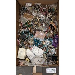 Large quantity of costume jewellery including bracelets, necklaces, earrings etc. 