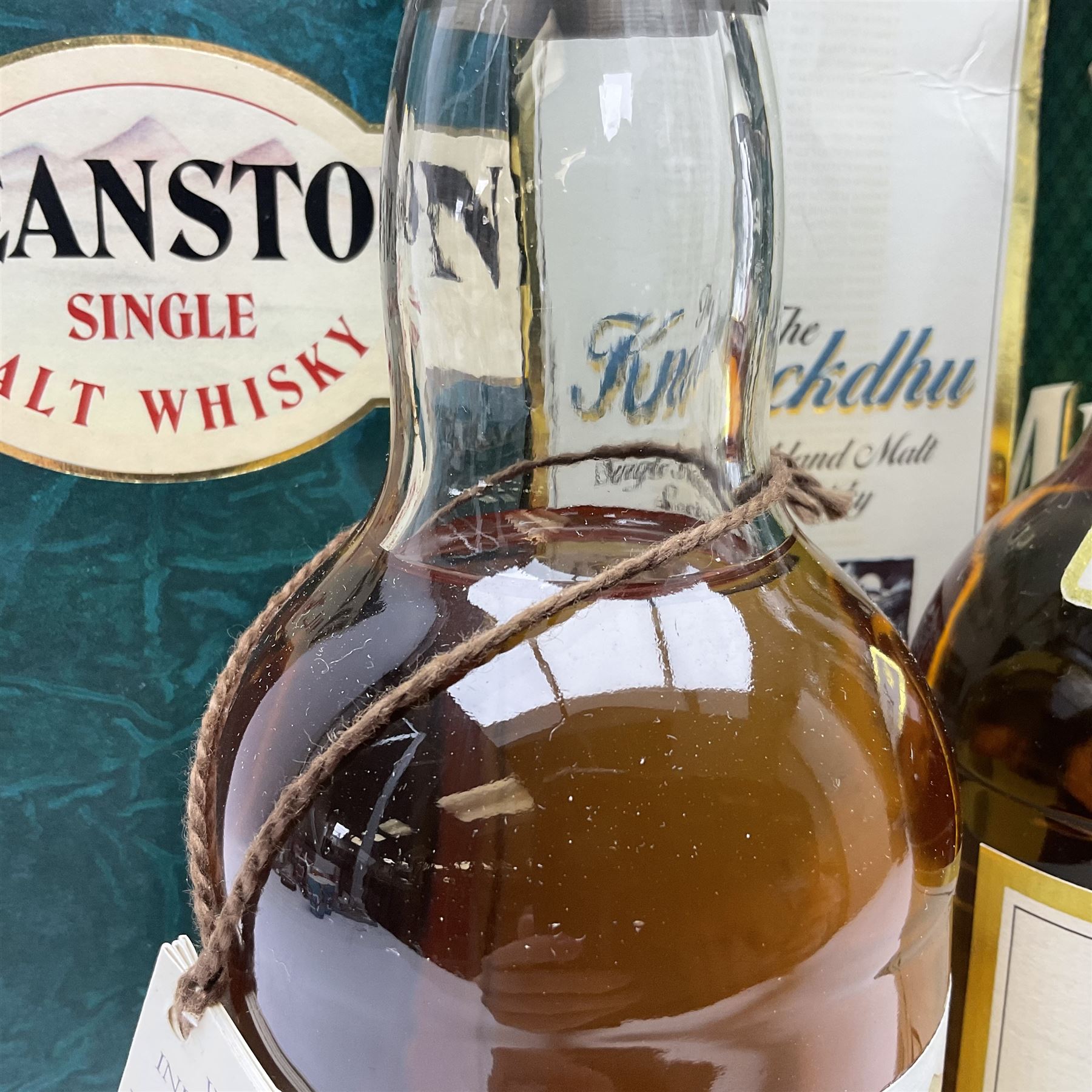 Knockdhu, 12 year old, single malt Scotch whisky, 70cl, 40% vol, Miltonduff, 12 year old, single malt Scotch whisky, 70cl, 43% vol and Deanston, 12 year old, single malt Scotch whisky, 70cl, 40% vol (3)