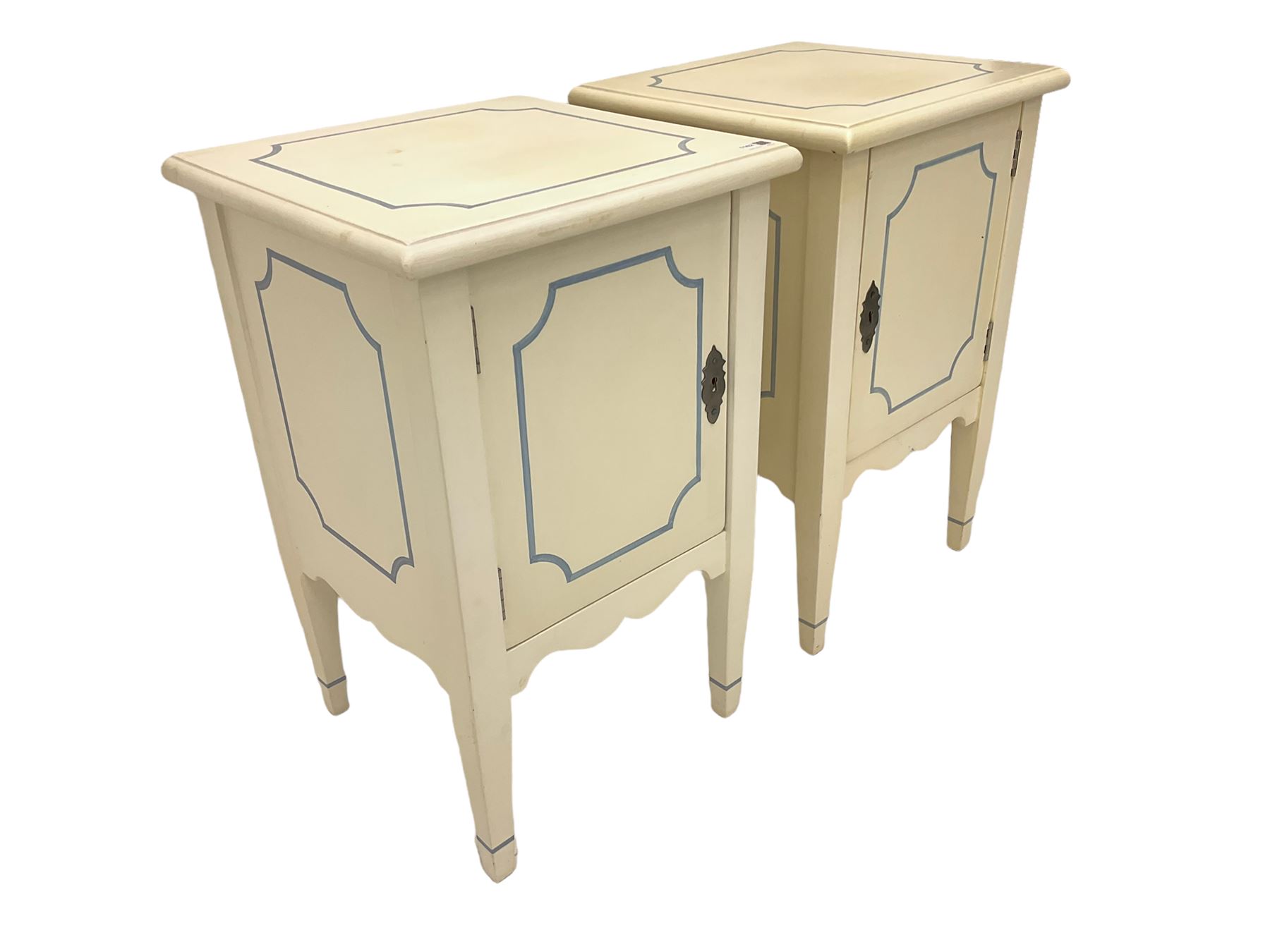Laura Ashley pair of painted bedside The Furnishings Sale