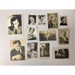 Collection of approximately  500 autographs, signed cards, signed letters, signed photographs etc from famous individuals including Sidney Godolphin, Berkeley Guise, Marquess of Salisbury (Prime Minister), Harold Wilson, Howard Macmillan, Edward Heath, Tony Blair, Prince Richard, Duke of Gloucester & Brigitte, Duchess of Gloucester, Prince Michael of Kent, Golda Meir, Kurt Waldheim, Peter Fraser, Robert Menzies, Hartley Shawcross, David Steel, Enoch Powell, Michael Foot, Denis Healey, Leon Brittan, David Owen, Neil Kinnock, Willie Whitelaw, Manny Shinwell, Norman Tebbit, Geoffrey Howe, Paddy Ashdown, Leslie Hore-Belisha, Samuel Hoare, Margaret Beckett, Michael Heseltine, Oswald Stool, Philip Ben Greet, Charles Santley, Joseph O'Mara, Ada Crossley, Ben Davies, Rutland Barrington, Evelyn Glennie, Moira Shearer, Brian Close, Steffi Graf, John Virgo, Daley Thompson, Brian Lara, Frank Bruno, Steven Spielberg, George Cukor, Leni Riefenstahl, Orson Welles, Paul Newman, Joe E.Brown, Charlton Heston, John Gielgud, Eric Sykes, Caroline Blakiston, Mercedes Ruehl, Beatie Edney, Joseph Cotton, Rula Lenska, Roy Hudd, Caroline Quentin, Ned Sherrin, Tony Britton, Lesley Joseph, Nigel Havers, Rory Bremner, Geraldine James, Clive Anderson, MyAnna Buring, Elkie Brooks, Alan Bennett, Gavin Ewart, Dean Koontz, Red Adair, Viv Nicholson, Gerald Scarfe, Screaming Lord Sutch, Maria von Trapp, Annie Besant, Reginal Bacon etc 