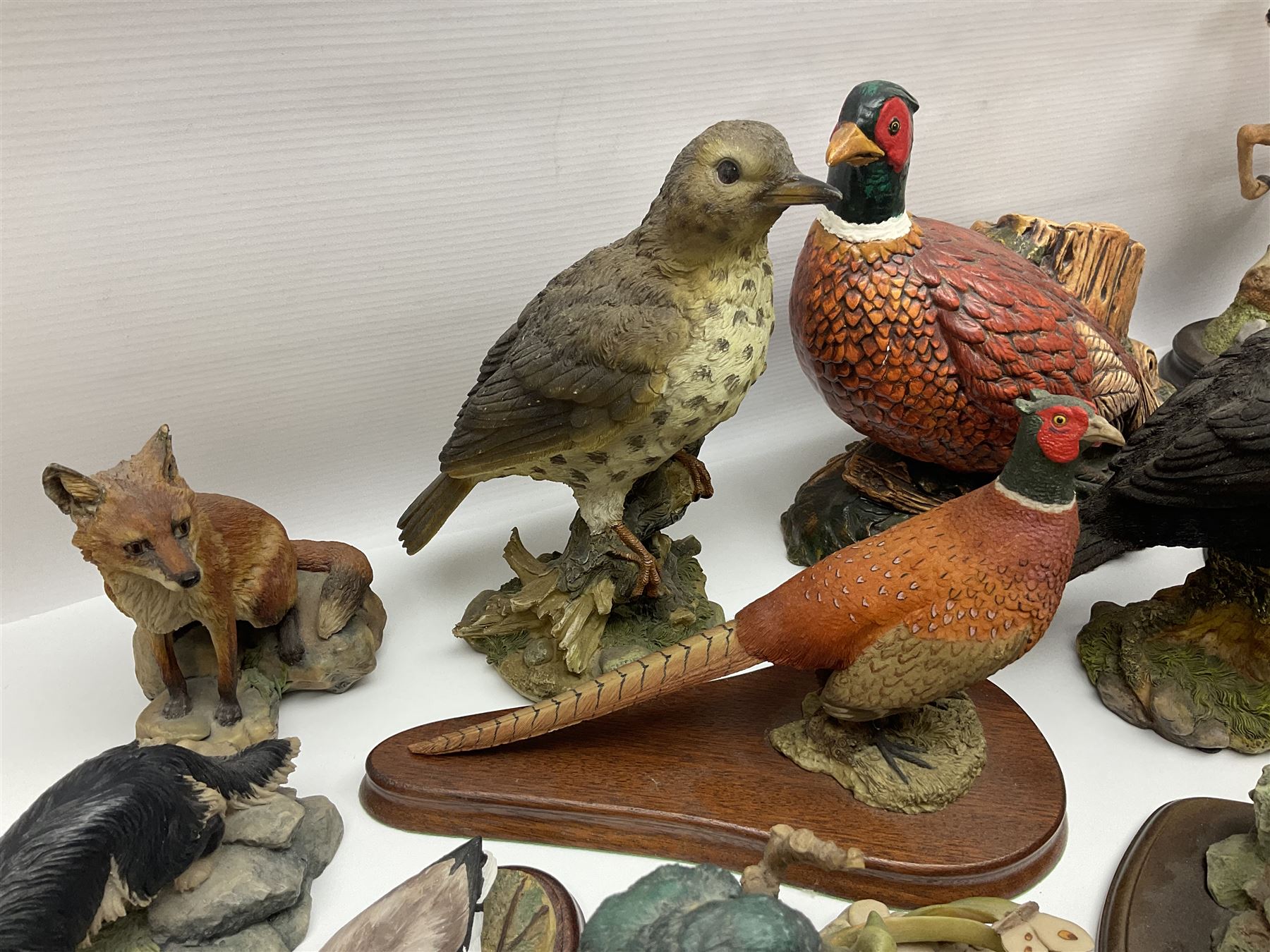 British wildlife, dogs and other animal figures, to include examples by Border Fine Arts, Teviotdale and David Hughes, etc