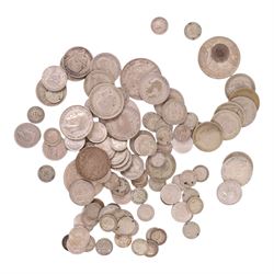 Approximately 560 grams of Great British pre-1947 silver coins