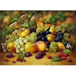 John F Smith (British 1934-): Still Life of Fruit, oil on canvas signed 29cm x 39cm
Notes: Smith was a porcelain artist for Royal Worcester between 1950-1971