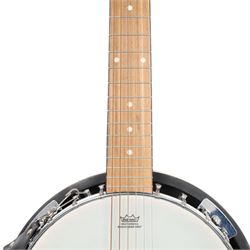 Harley Benton six-string banjo, with mahogany body and neck, L96cm