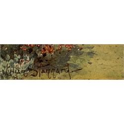 Lilian Stannard (British 1877-1944): Country Garden Pathways, pair watercolours signed 24cm x 17cm (2)