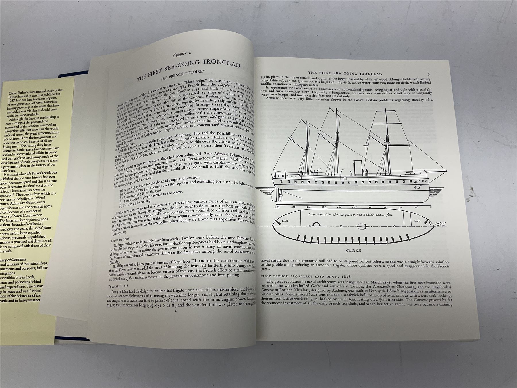 Parkes Oscar: British Battleships. 1990 Leo Cooper; and March Edgar: British Destroyers. 1966; both with dustjacket (2)
