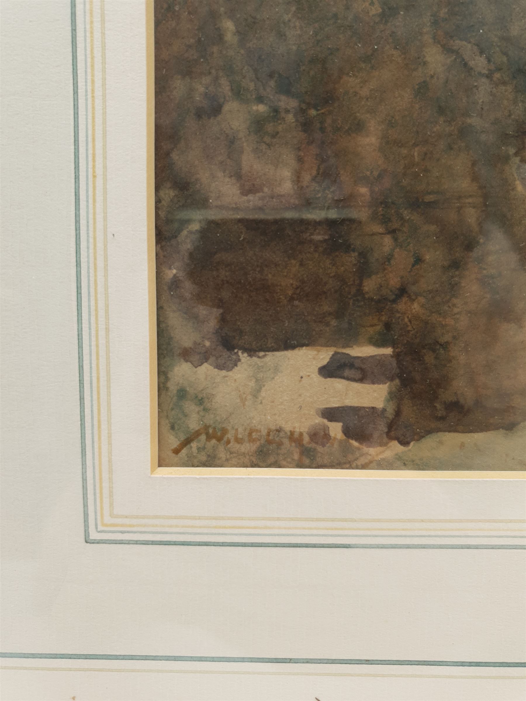 William Lee Hankey RWS (British 1869-1952): Ancient Feudal Castle and Moat, watercolour signed 34cm x 25cm