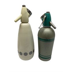 Sparklets Limited soda syphon, together with  BOC soda syphon, Serial No. Shuz, tallest example H32cm
