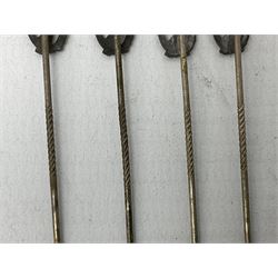 Nine WW2 German lapel pins including five Infantry Assault, Tank Assault etc 