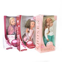 Two Gotz Happy Kidz dolls and a Gotz My Doll Best Friend Chosen
