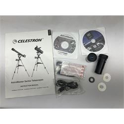 Celestron Astromaster 114 telescope and tripod stand, F=1,000mm, D=114