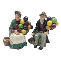 Two Royal Doulton figures The Old Balloon Seller, HN 1315, and The Balloon Man, HN 1954,