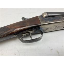 Spanish AYA 12-bore double barrel side-by-side boxlock ejector sporting gun, with 66cm barrels and top safety, walnut stock with chequered grip and fore-end, serial no.157943 L111cm SHOTGUN CERTIFICATE REQUIRED