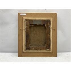 Ernest Albert Waterlow (British 1850-1919): Punting 'On the Thames', oil on canvas signed with initials, titled verso 29cm x 24cm