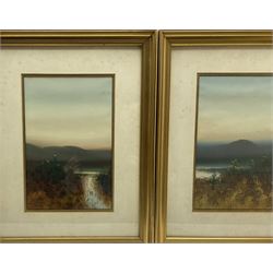 Harry Brett (British early 20th century): Moorland Scenes, pair watercolours signed 29cm x 19cm (2)
