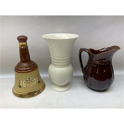 Grimwades Byzanta ware bowl in the Watteau pattern, D41.5cm, together with Sylvac vase, Bell's Whisky decanter, Denby stoneware teapot etc