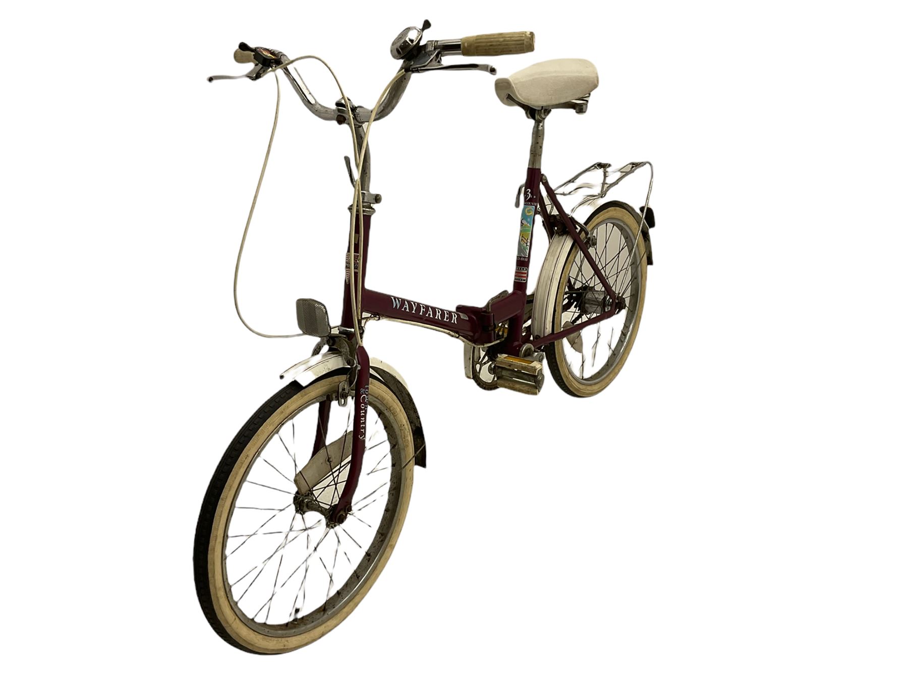 raleigh shopper style small wheel folding bicycle and boys mountain type bicycle - THIS LOT IS TO BE COLLECTED BY APPOINTMENT FROM DUGGLEBY STORAGE, GREAT HILL, EASTFIELD, SCARBOROUGH, YO11 3TX