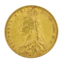 Queen Victoria 1889 gold full sovereign 